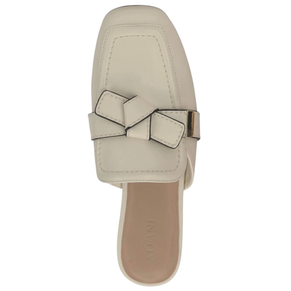 Alfani Women's Parvani Knot Trimmed Strapped Mules Bone Size 9 - Picture 4 of 5
